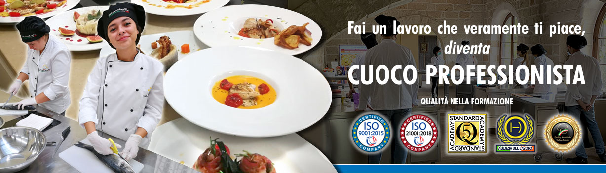 Scuola di Cucina a Lecce: Corso di Cuoco Professionista.