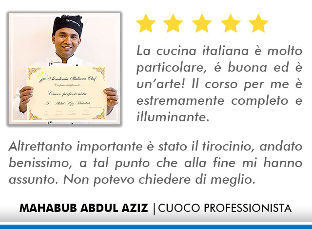 Corso Cuoco a Lecce Opinioni - Abdul